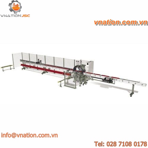 CNC cutting machine / for aluminum profiles / for PVC profiles / rotary blade