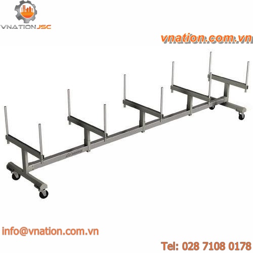 transport cart / storage / for bars / aluminum profile