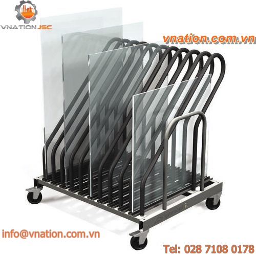 transport cart / storage / platform / for sheet material