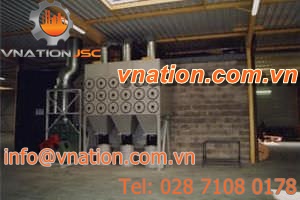 cartridge dust collector / pneumatic backblowing / for shot blasting machines