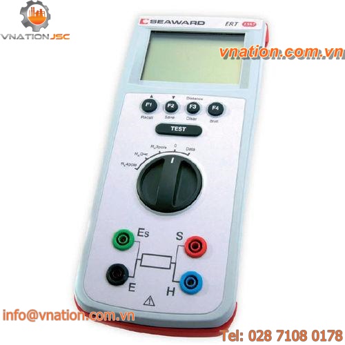 earth resistance tester / for electrical installations / digital