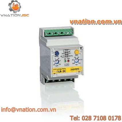 earth-leakage protection relay / modular / DIN rail / differential