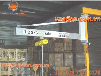 wall-mounted jib crane / overbraced / hollow section
