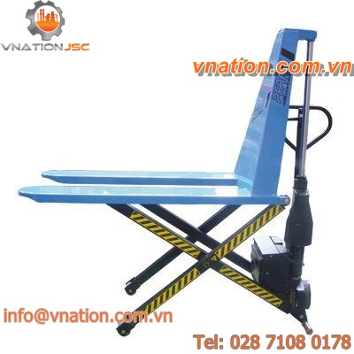scissor pallet truck / electro-hydraulic / multifunction