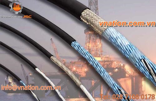 data transmission cable / multi-conductor / insulated / subsea