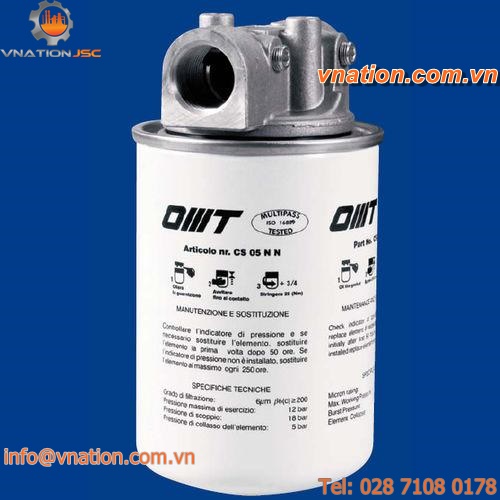 oil filter / cartridge / disposable / in-line