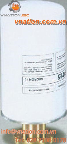 air filter / cartridge / flange / for tanks