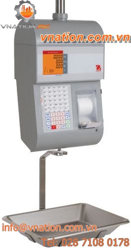 hanging scales / with LCD display / mobile / with printer