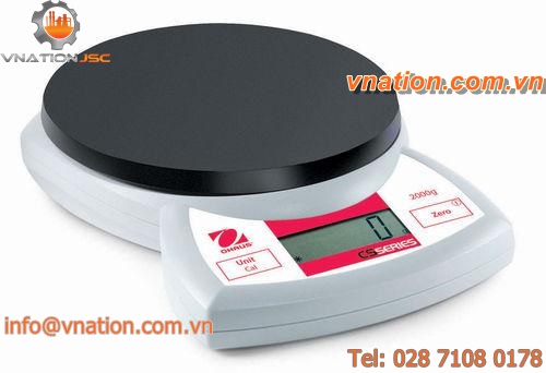 compact scales / with LCD display / stainless steel pan / portable