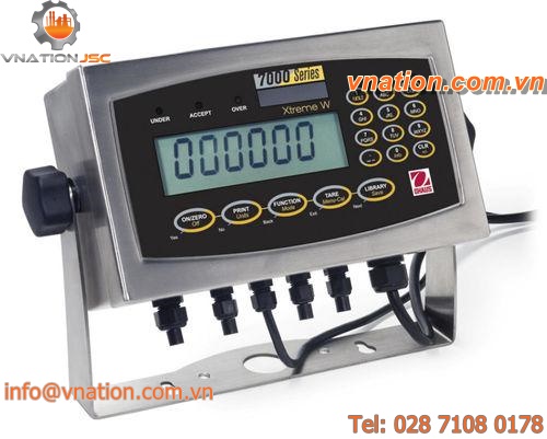 LED display weight indicator / washdown / built-in / for wet environments