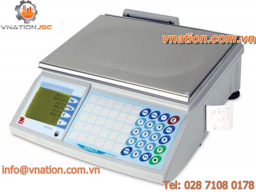 multifunction scales / price computing / with LCD display / with printer