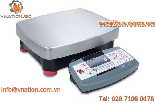 platform scales / with detachable indicator / stainless steel pan / piece counting function