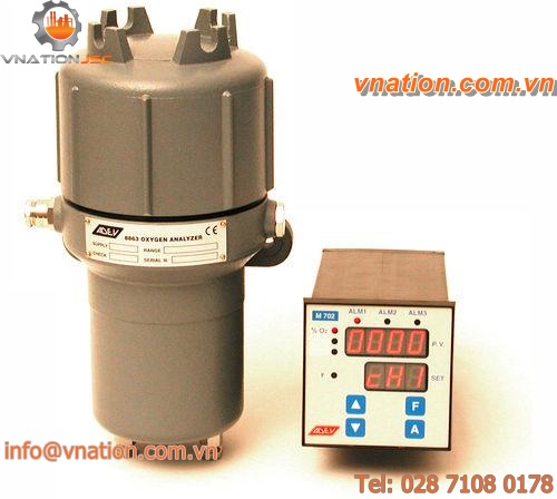 O2 gas transmitter / for oxygen / thermo-paramagnetic / multi-use