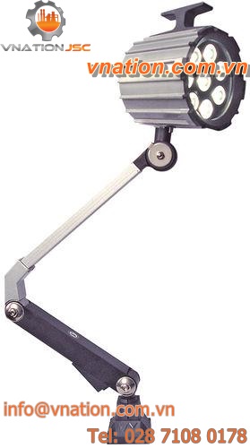 swing-arm lighting fixture / LED / vibration-resistant / for workstations