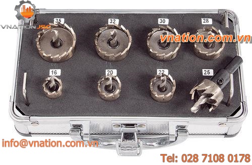 solid corel bit set / high-speed steel / helical