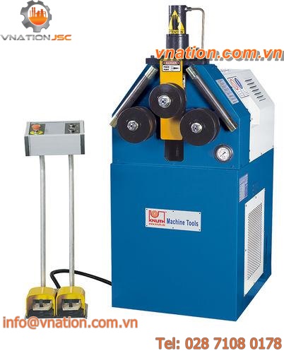 hydraulic bending machine / manually-operated / profile / with 3 drive rolls