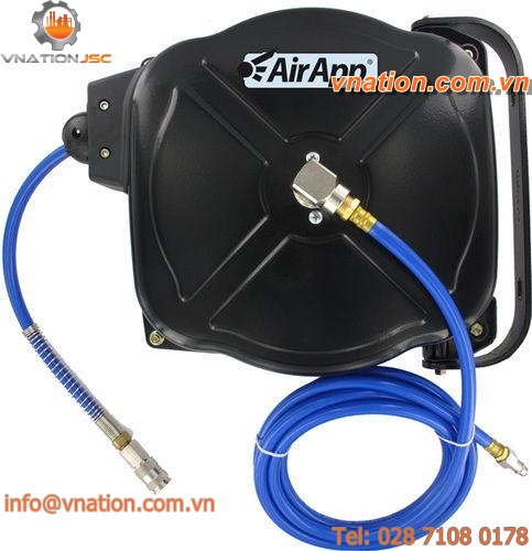 compressed air hose reel / automatic / swiveling
