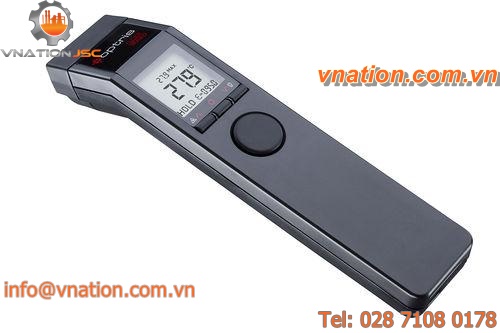 direct-reading infrared thermometer / portable / compact / with laser pointer