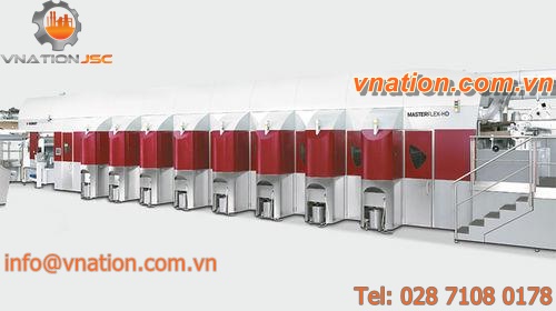 flexographic printing press / eight-color / for labels