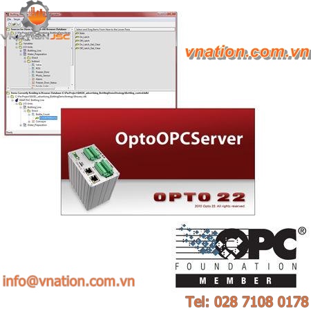 OPC software / control / PAC / OPC server connection