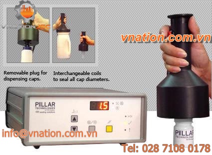 manual heat sealer / ferromagnetic / portable / cap