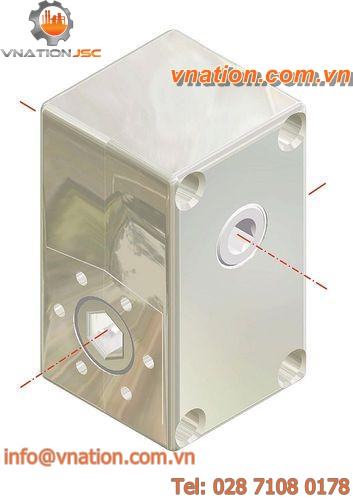 worm gear reducer / orthogonal / transmission / high-rigidity