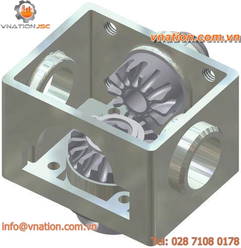 bevel gear reducer / orthogonal / for workstation height adjustment