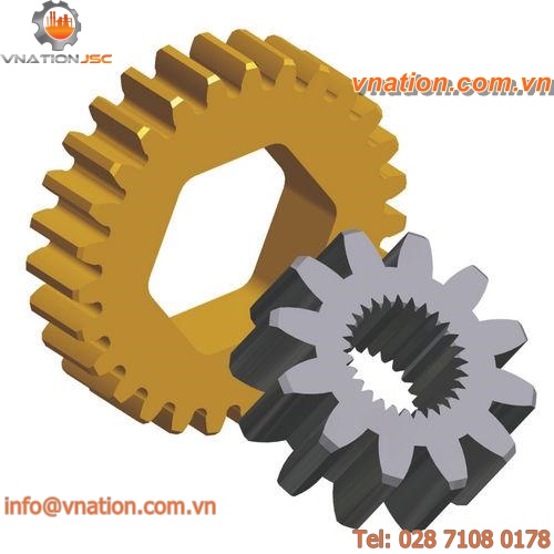 straight-toothed gear / custom / hub