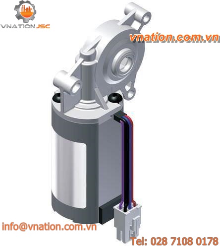 DC electric gearmotor / orthogonal / worm