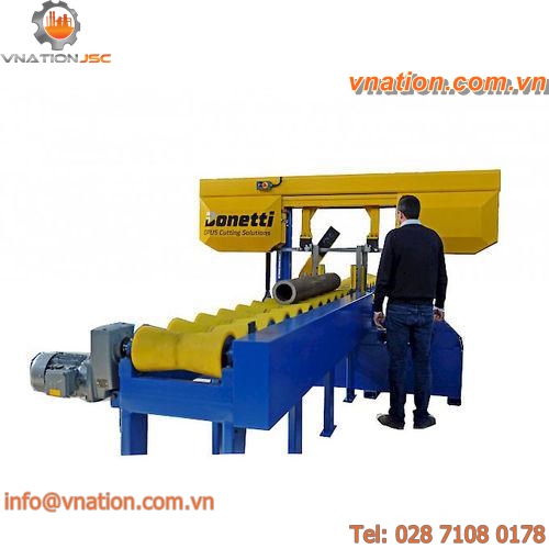 pipe cutting line / with conveyor