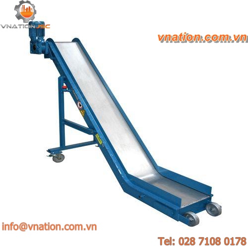 magnetic belt conveyor / automatic / mobile / inclined