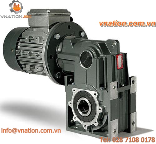 right-angle electric gearmotor / bevel / aluminum frame / cast iron frame electric