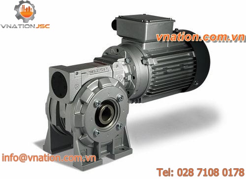 single-phase electric gearmotor / right-angle / hollow-shaft / worm