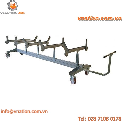 transport cart / for bars / aluminum profile / with swivel casters