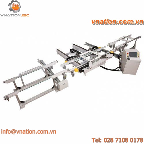 corner crimping machine with 4 heads / for aluminum profiles / automatic / electro-hydraulic