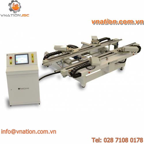 aluminum profile corner crimping machine / automatic / electro-hydraulic / with 4 heads