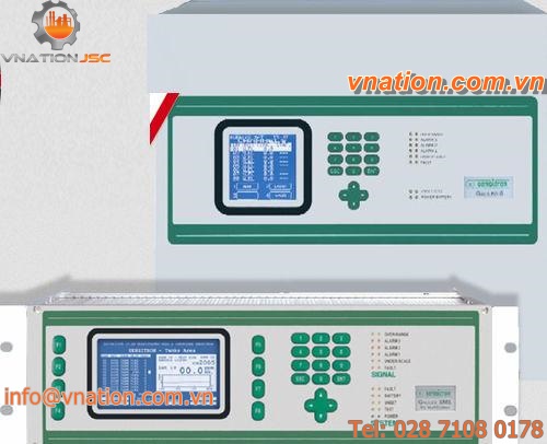 LCD display gas detection control unit / rack-mount