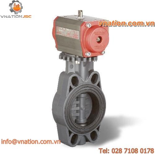 butterfly valve / pneumatic / shut-off / regulating