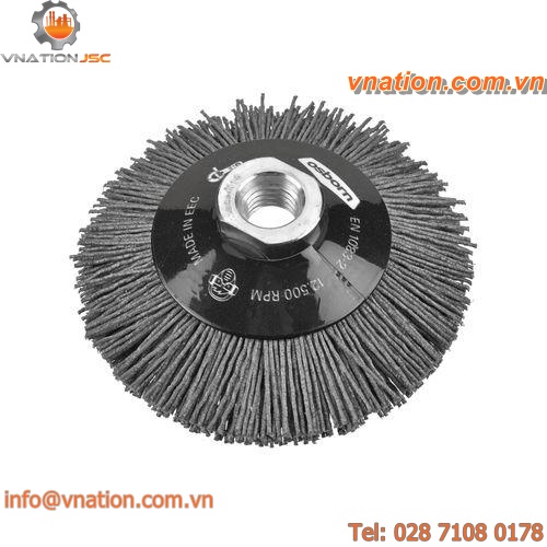 saucer cup brush / cleaning / abrasive / nylon
