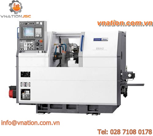 CNC automatic lathe / horizontal / 3-axis / double-spindle