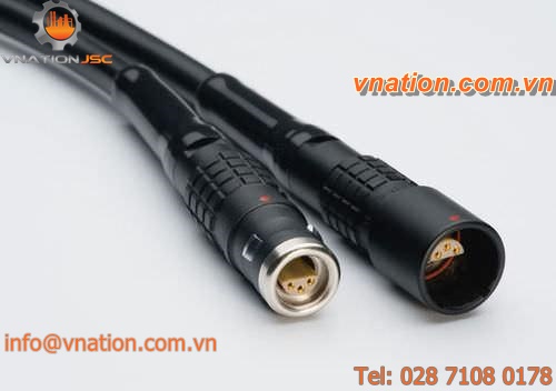 electric connector / push-pull / multipolar / waterproof