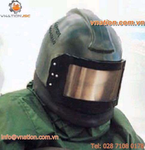 blasting helmet / with face protection