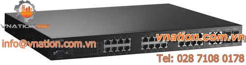 industrial ethernet switch / PoE / managed / 24 ports