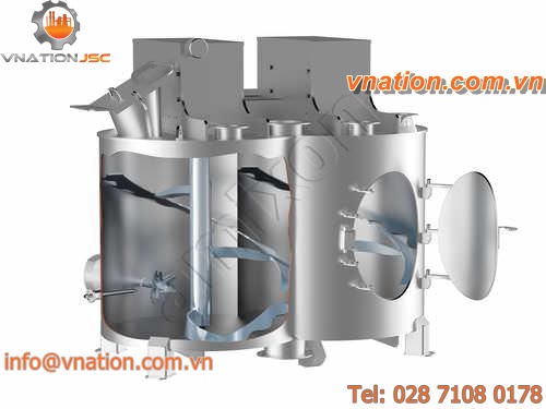 ribbon mixer / batch / for the chemical industry / for the food industry