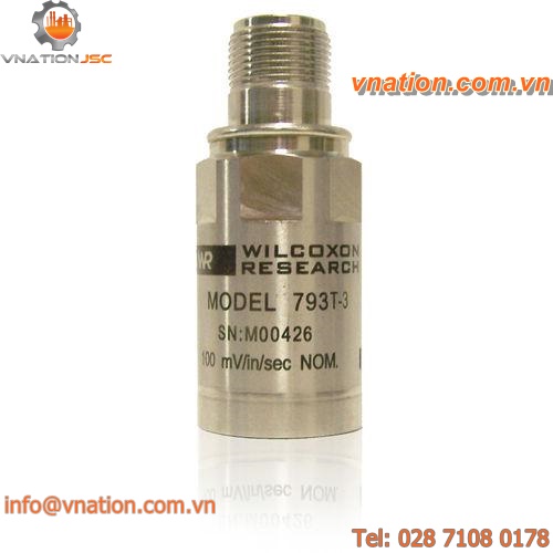 vibration sensor with temperature measurement