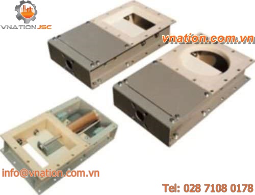 knife gate valve / pneumatic / flow control / double-flange