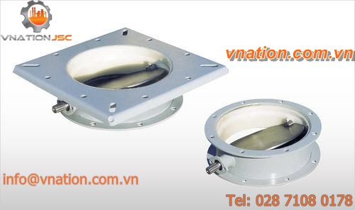 butterfly valve / carbon steel / for silos / outlet