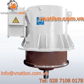 solid-shaft electric gearmotor / compact / for marine applications