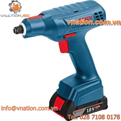 cordless electric screwdriver / battery-operated / pistol model / with shut-off clutch
