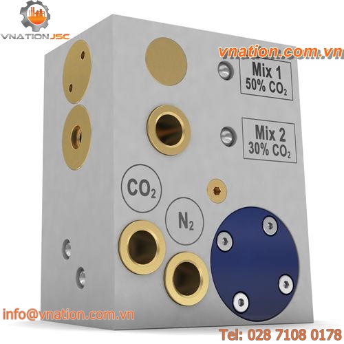 gas mixer / batch / for the food industry / compact